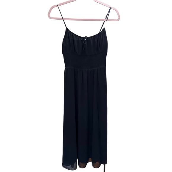 Aritzia Wilfred Genoa Midi Dress Size Small Black Classy Feminine - Picture 5 of 16